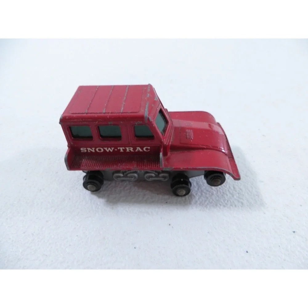 Vintage Matchbox Series No. 35 Snow‎ Trac Red Lesney England BROKEN TRACKS
